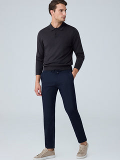 Erkek Beli Lastikli Comfort Fit Pantolon Lacivert 0170DDNGR