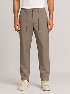 Erkek Beli Lastikli Comfort Fit Pantolon Vizon 0170DDNGR