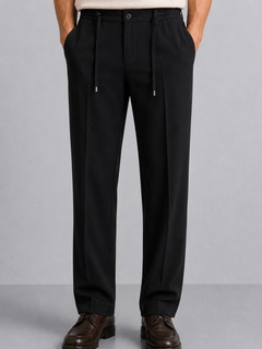 Erkek Comfort Fit Siyah Jogger Pantolon | Esnek Kumaş Günlük Rahat Kesim – 169DNGR