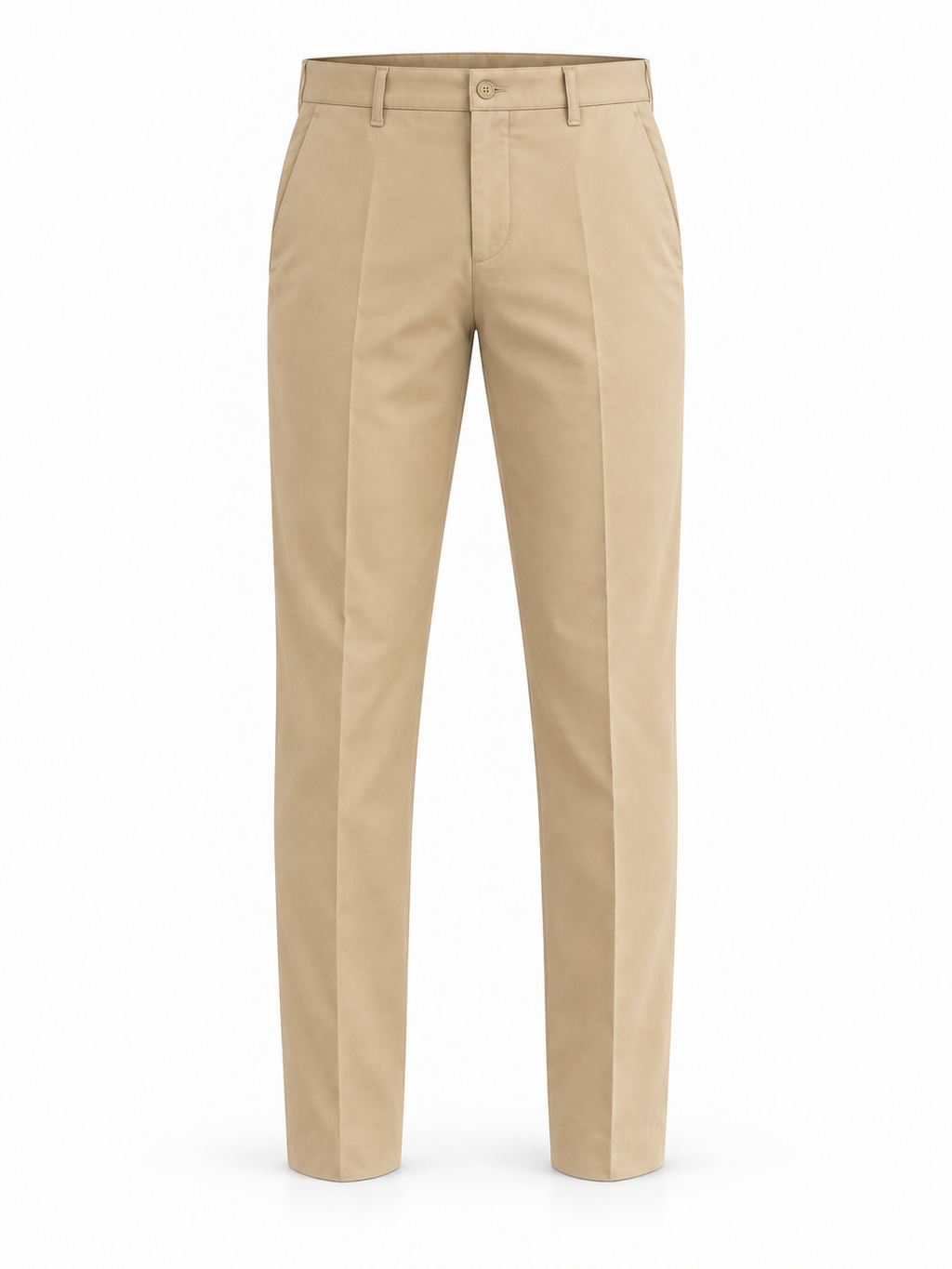 Erkek Comfort Fit Dokulu Chino Pantolon Bej 0173DNGR
