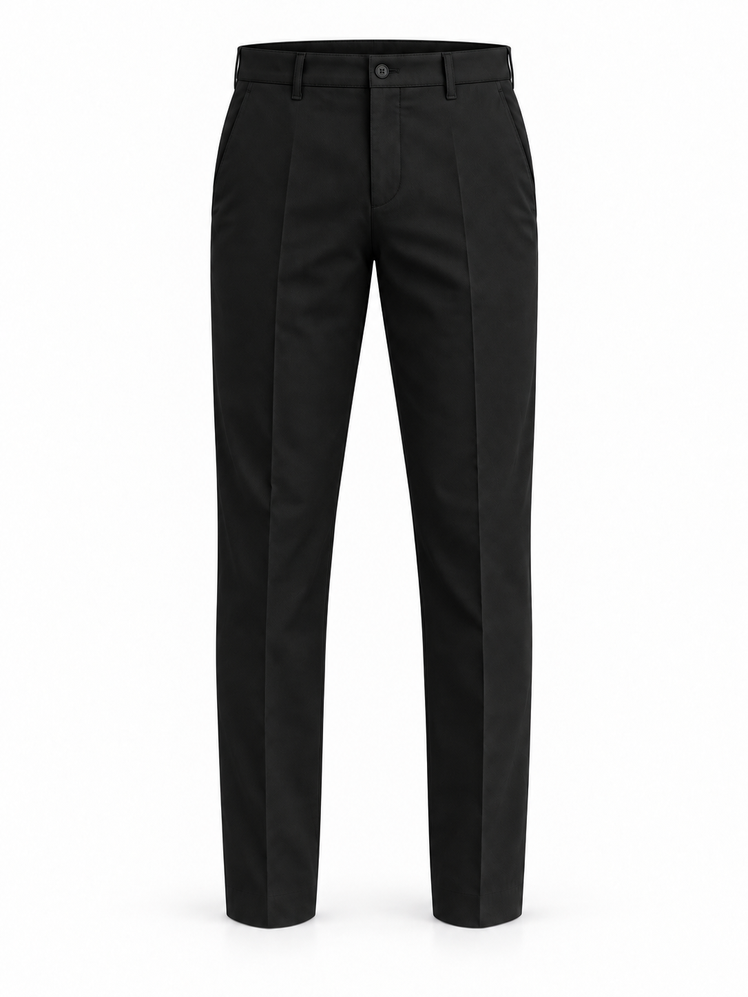 Erkek Comfort Fit Dokulu Chino Pantolon Siyah 0173DNGR