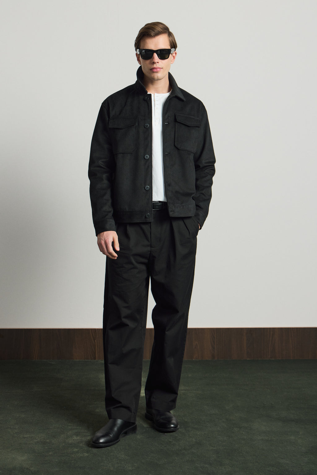 Erkek Premimum Kadife Ceket Siyah 4229DNGR