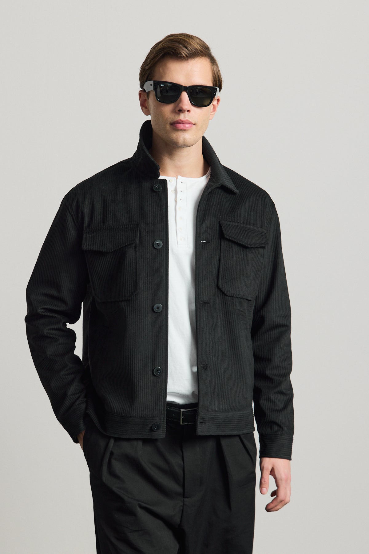 Erkek Premimum Kadife Ceket Siyah 4229DNGR