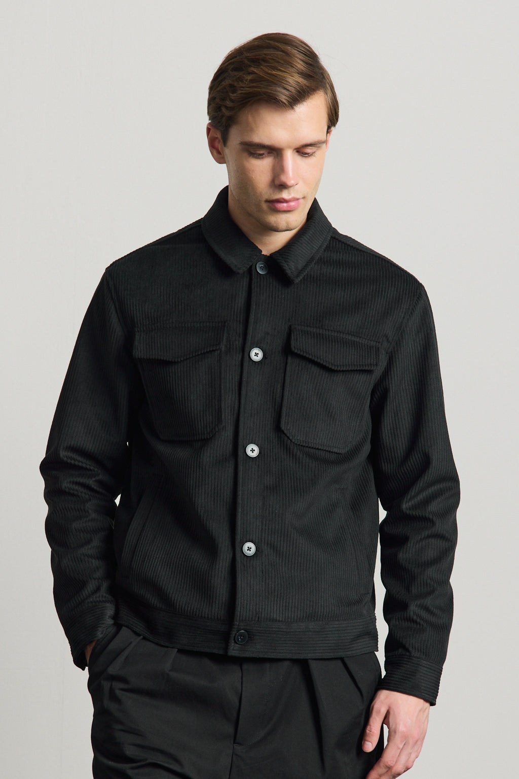 Erkek Premimum Kadife Ceket Siyah 4229DNGR