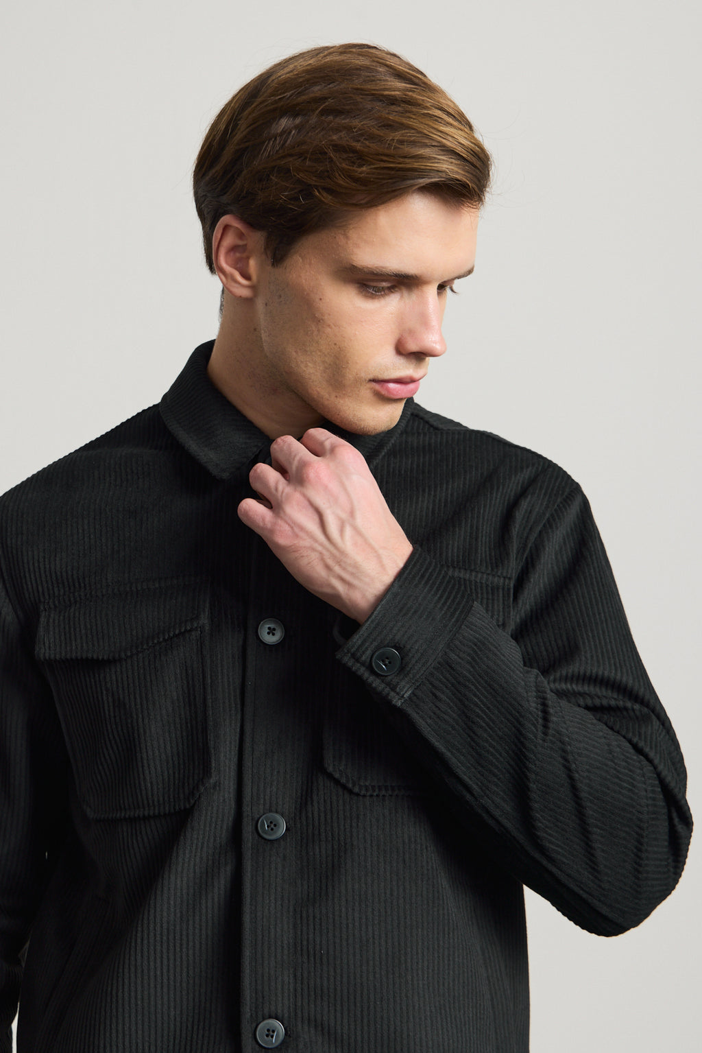 Erkek Premimum Kadife Ceket Siyah 4229DNGR