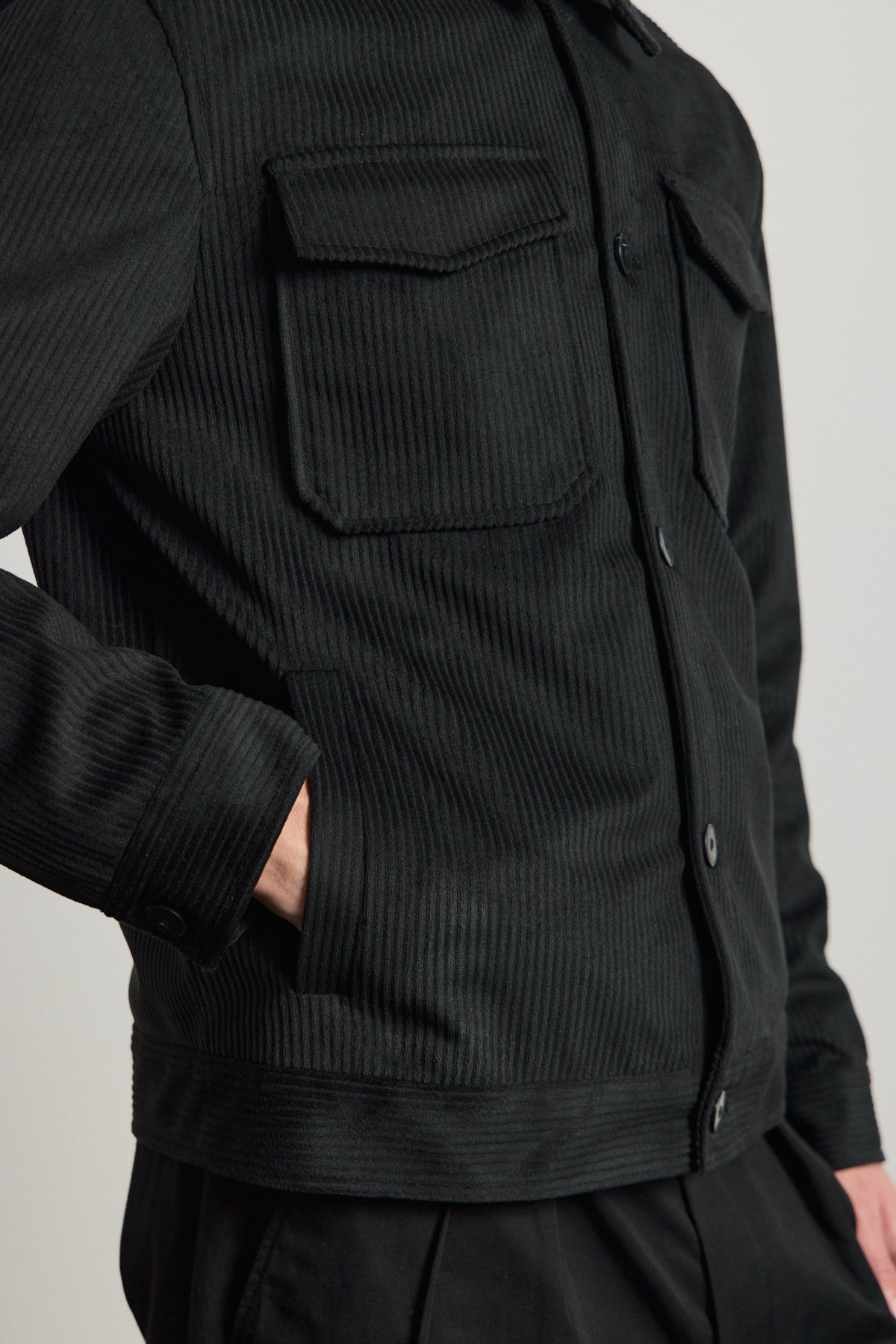 Erkek Premimum Kadife Ceket Siyah 4229DNGR