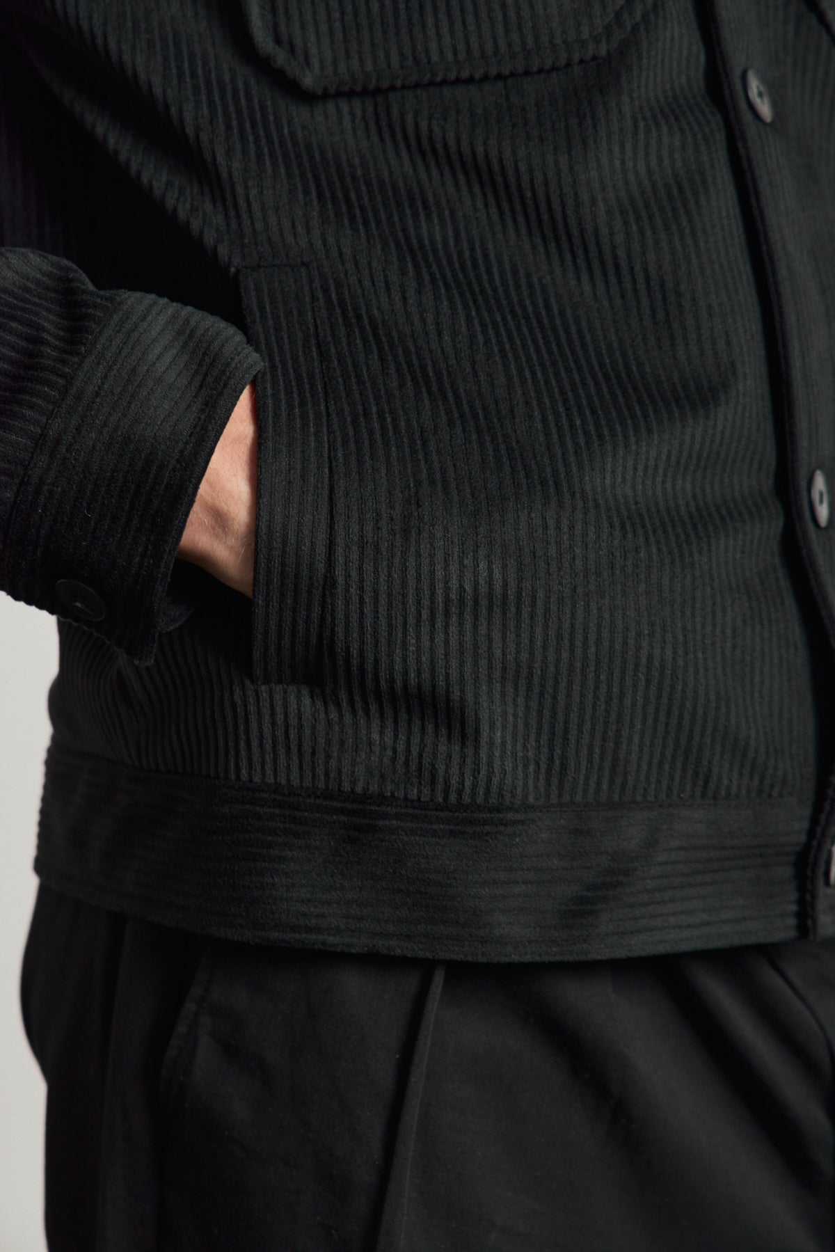 Erkek Premimum Kadife Ceket Siyah 4229DNGR