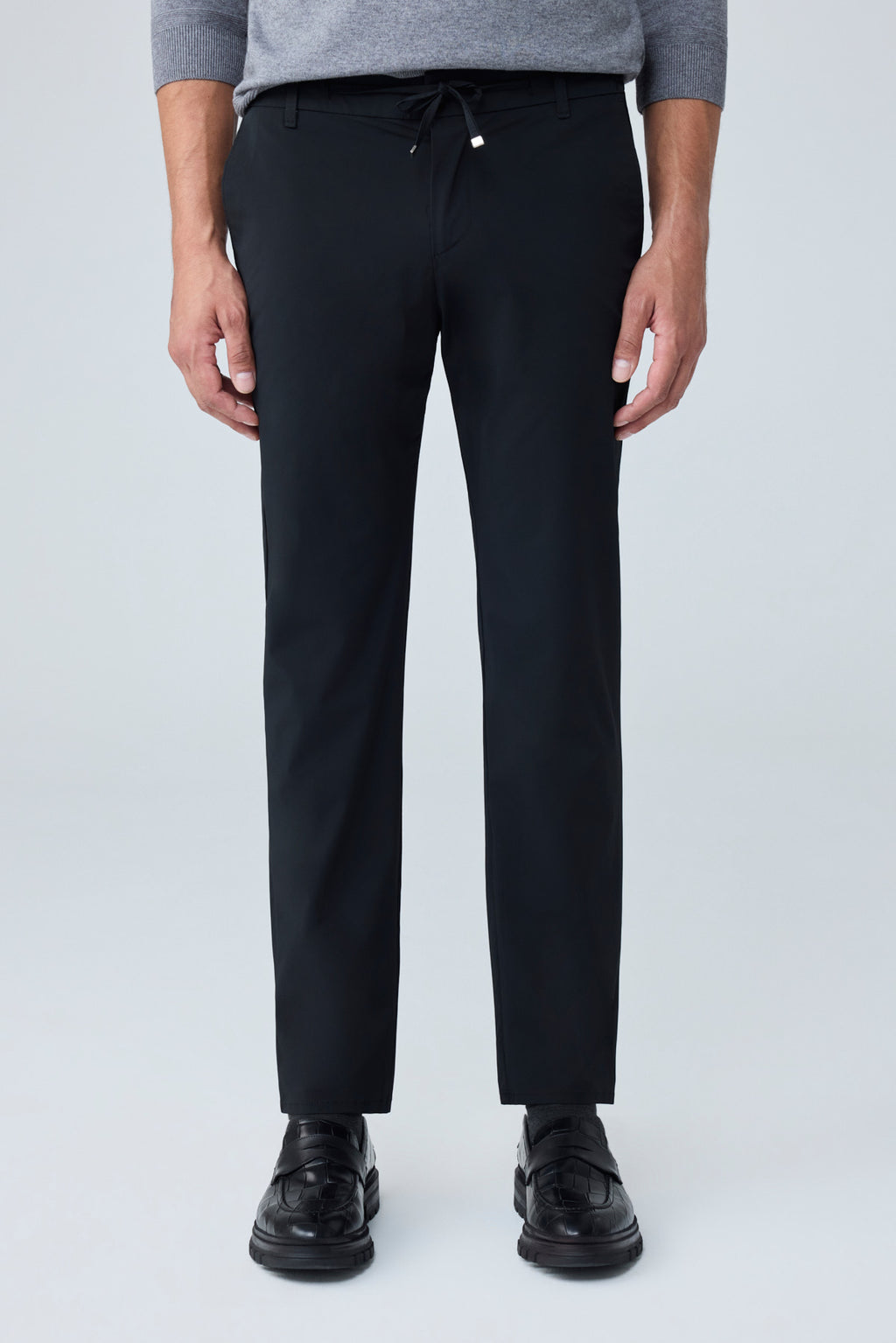 Erkek Beli Lastikli Comfort Fit Pantolon Siyah 0170DDNGR