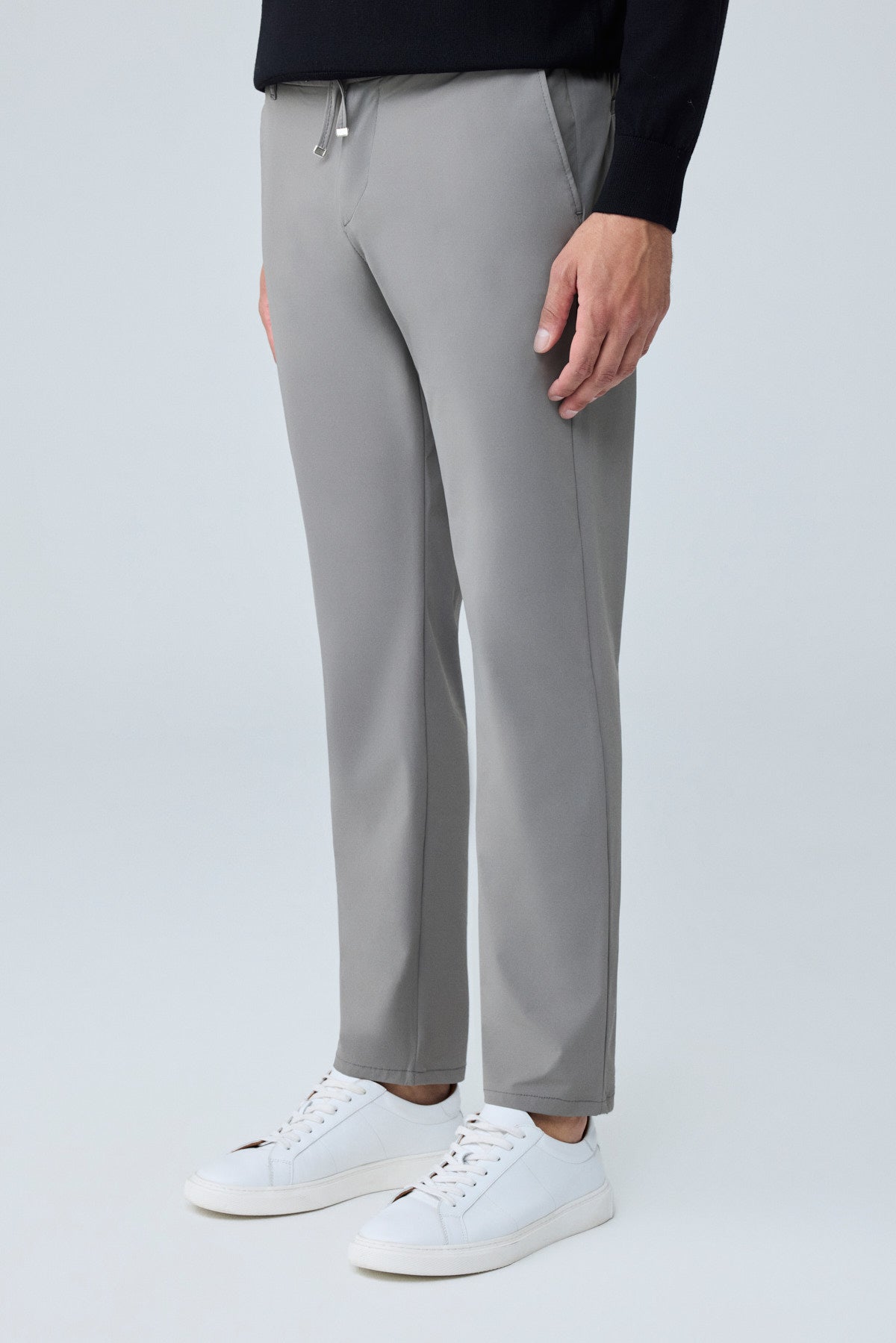 Erkek Premium Poliamid Kumaş Comfort Fit Jogger Vizon Pantolon - 252DNGR