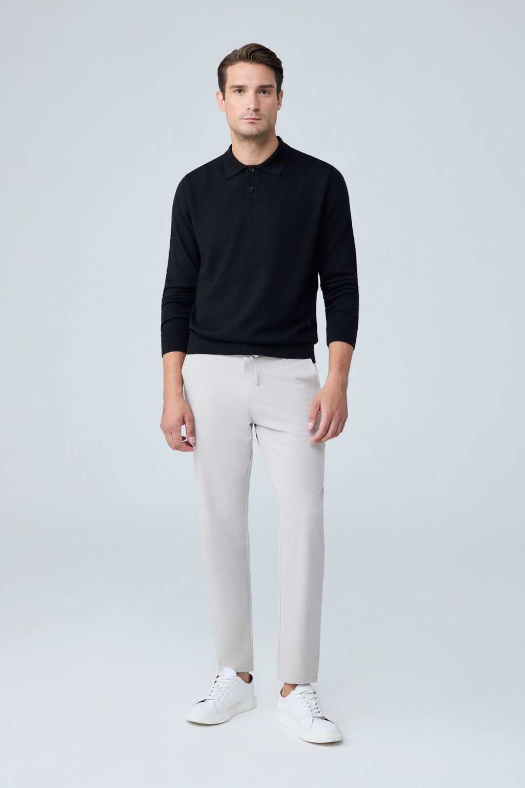 Erkek Beli Lastikli Comfort Fit Pantolon Bej 0170DDNGR