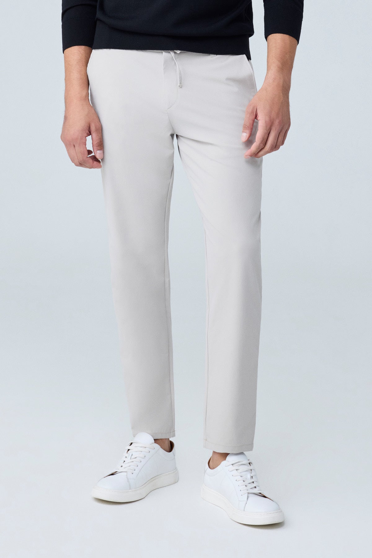 Erkek Beli Lastikli Comfort Fit Pantolon Bej 0170DDNGR