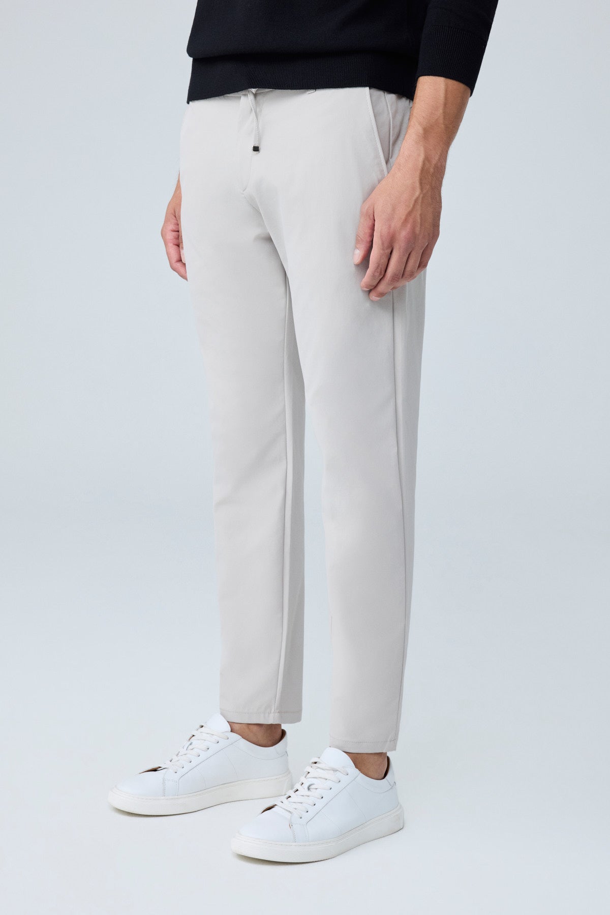 Erkek Beli Lastikli Comfort Fit Pantolon Bej 0170DDNGR