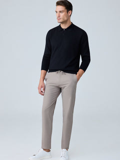 Erkek Beli Lastikli Comfort Fit Pantolon Vizon 0170DDNGR
