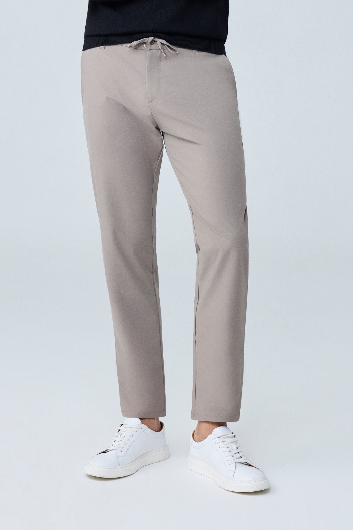 Erkek Beli Lastikli Comfort Fit Pantolon Vizon 0170DDNGR