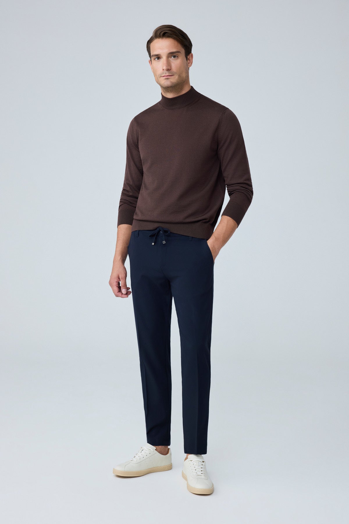 Erkek Comfort Fit Lacivert Jogger Pantolon | Esnek Kumaş Günlük Rahat Kesim – 169DNGR