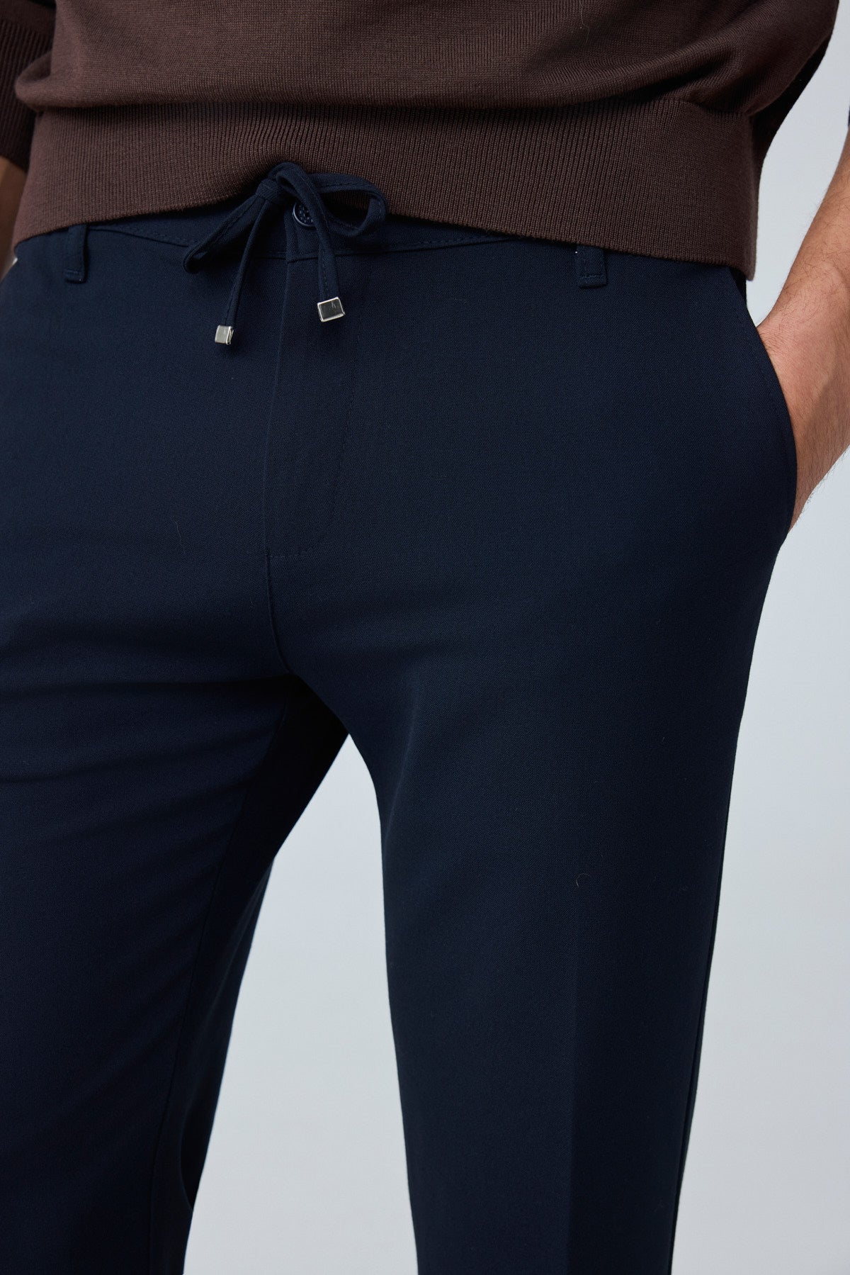 Erkek Comfort Fit Lacivert Jogger Pantolon | Esnek Kumaş Günlük Rahat Kesim – 169DNGR