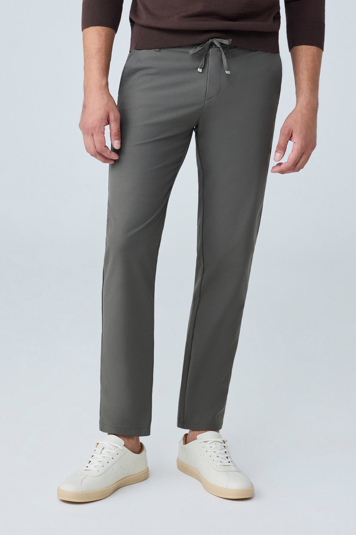 Erkek Beli Lastikli Comfort Fit Pantolon Haki 0170DDNGR