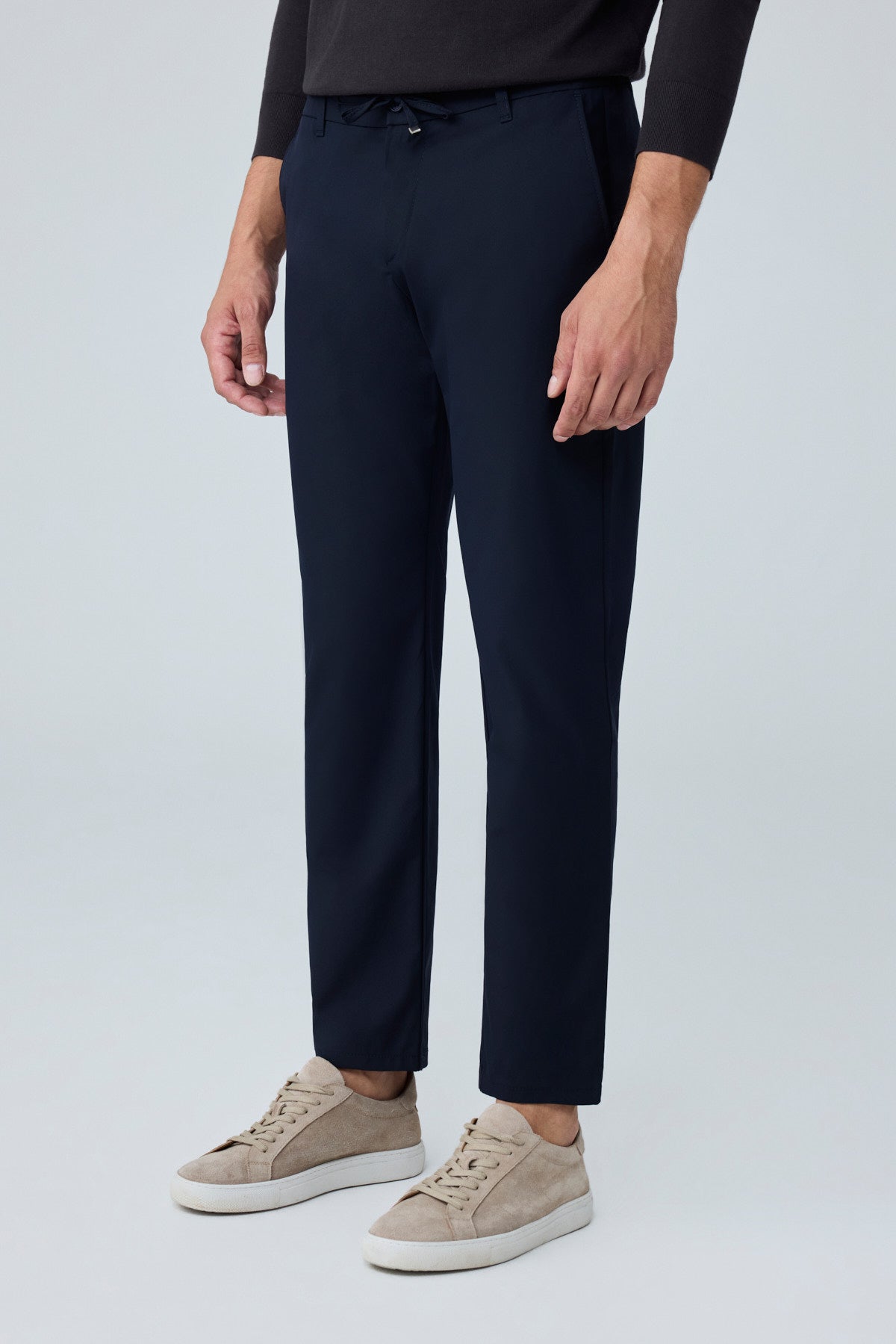 Erkek Beli Lastikli Comfort Fit Pantolon Lacivert 0170DDNGR