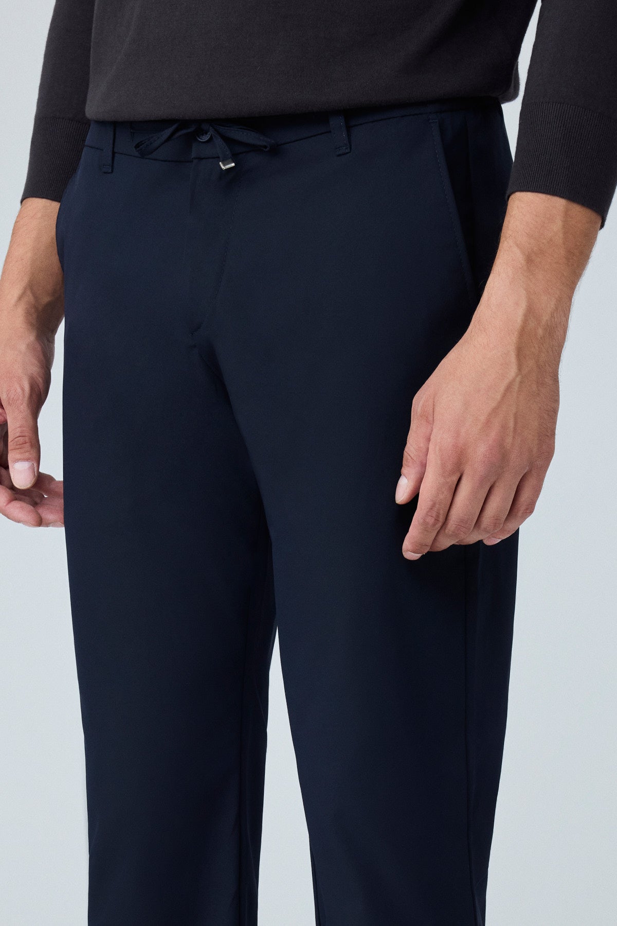 Erkek Beli Lastikli Comfort Fit Pantolon Lacivert 0170DDNGR