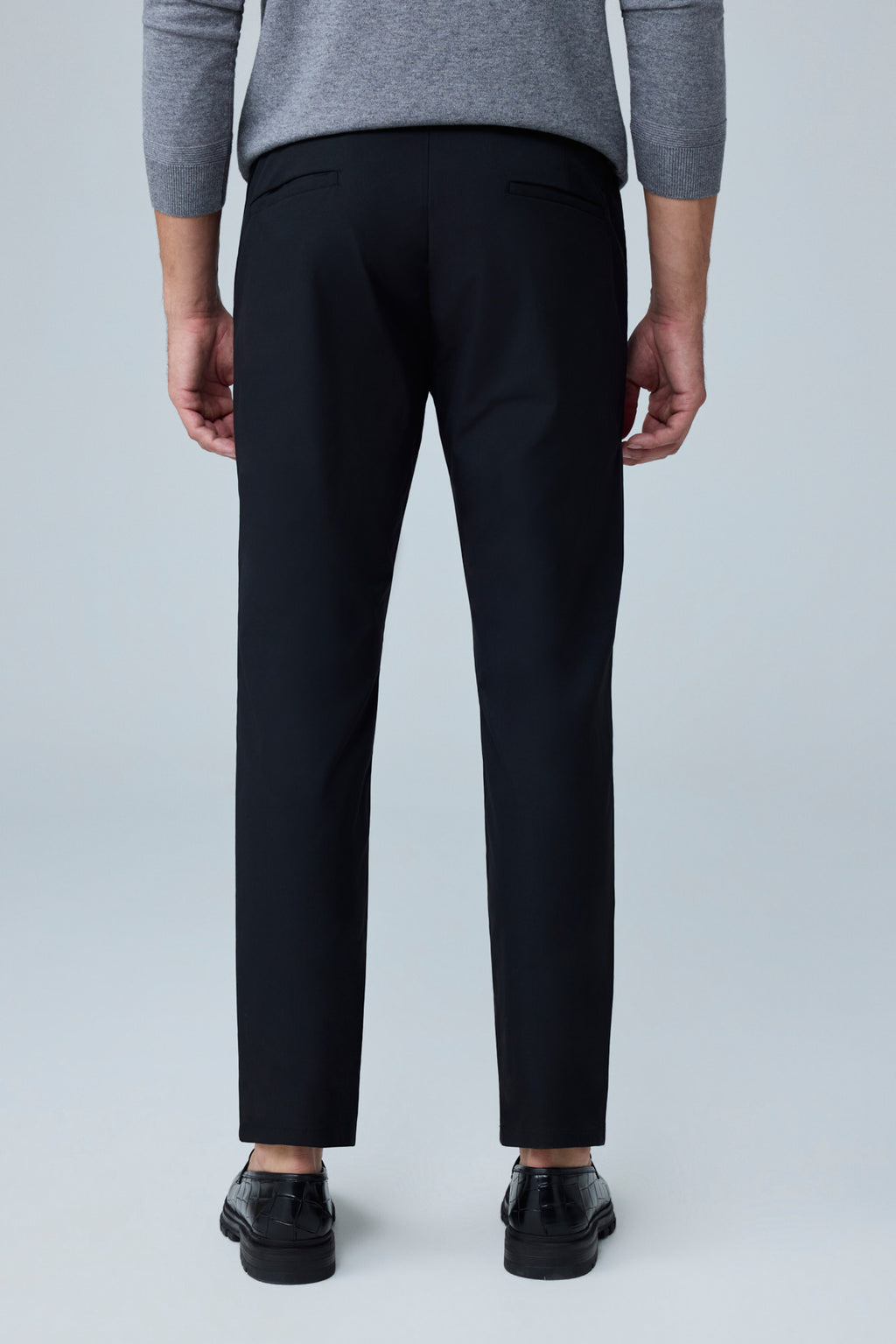 Erkek Premium Poliamid Kumaş Comfort Fit Jogger Siyah Pantolon - 252DNGR