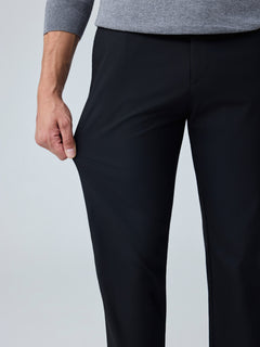 Erkek Premium Poliamid Kumaş Comfort Fit Jogger Siyah Pantolon - 252DNGR