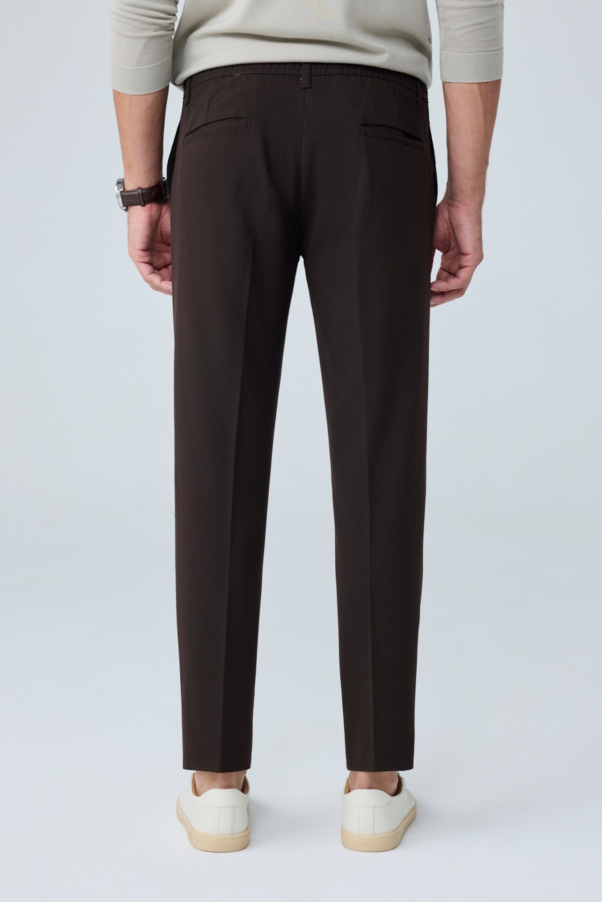 Erkek Comfort Fit Kahverengi Jogger Pantolon | Esnek Kumaş Günlük Rahat Kesim – 169DNGR