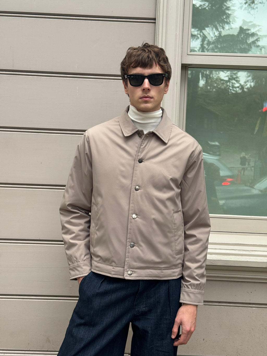 Erkek Basic Mont Ceket Bej 4114DNGR