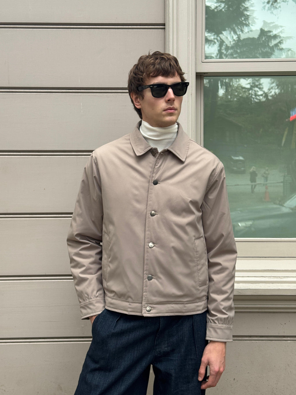 Erkek Basic Mont Ceket Bej 4114DNGR