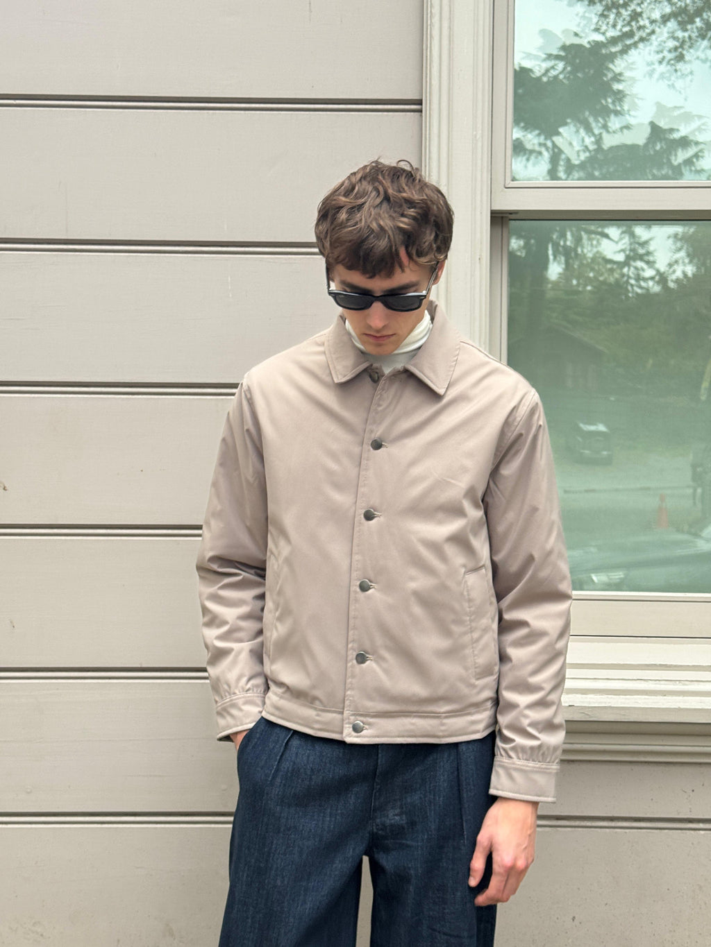 Erkek Basic Mont Ceket Bej 4114DNGR