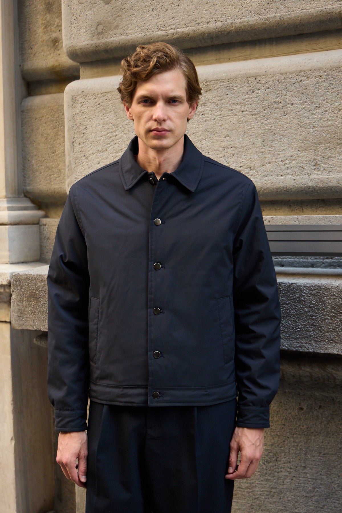 Erkek Basic Mont Ceket Lacivert 4114DNGR