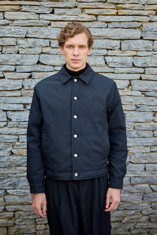 Erkek Basic Mont Ceket Siyah 4114DNGR