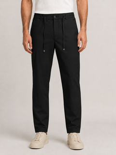 Erkek Beli Lastikli Comfort Fit Pantolon Siyah 0170DDNGR