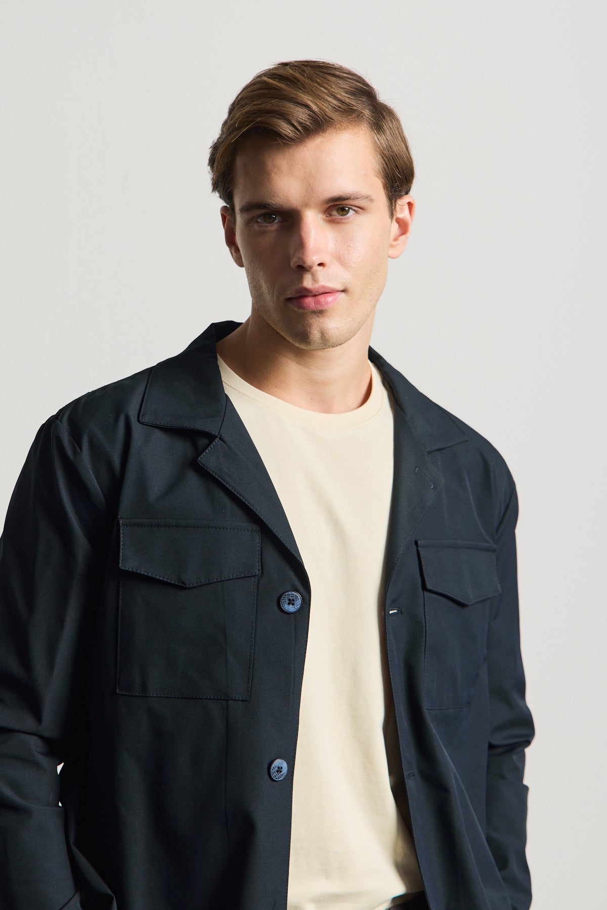 Erkek Cepli Gömlek Ceket Lacivert
