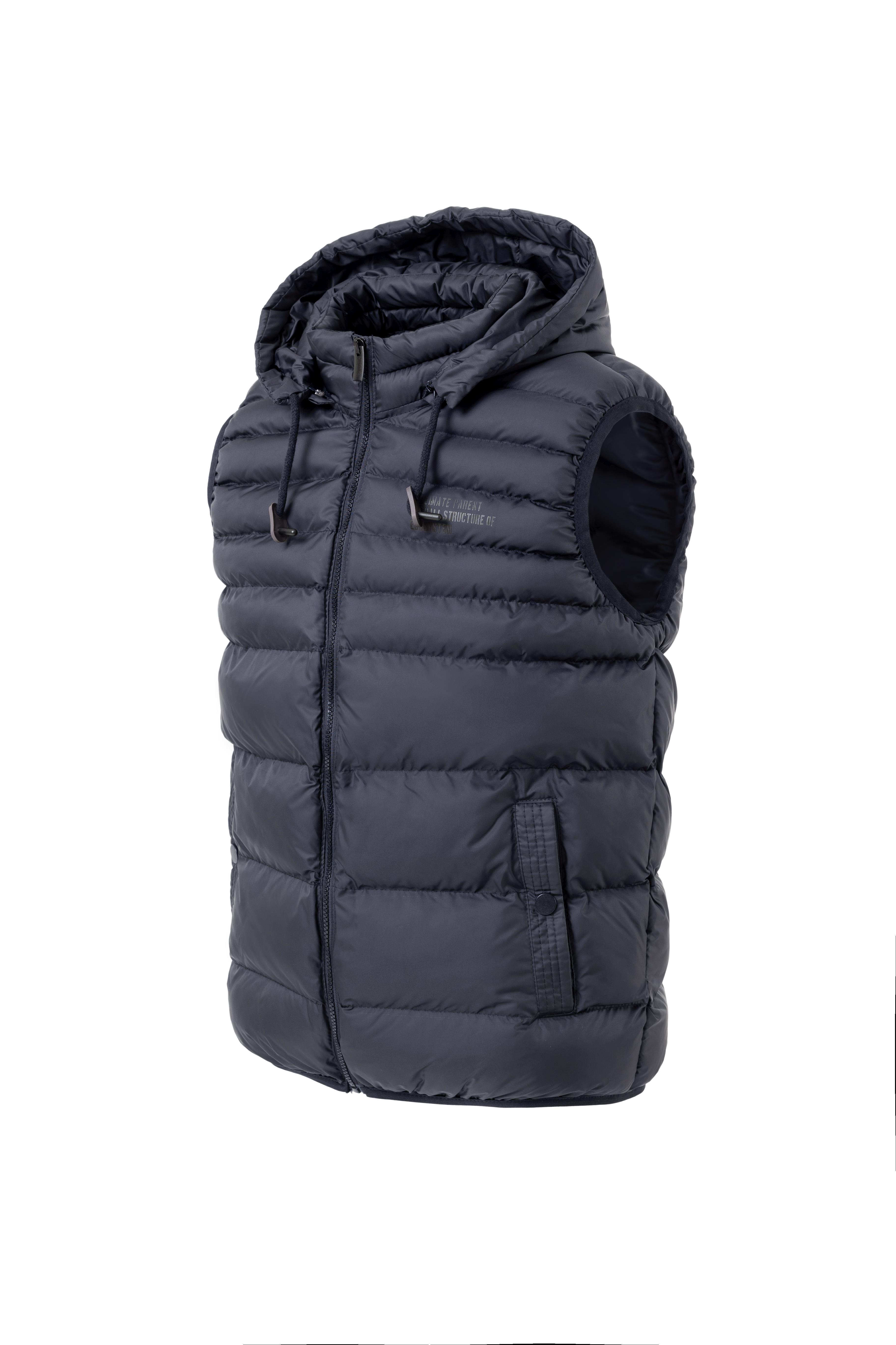 Erkek Çıkarıbilir Kapüşonlu Şişme Yelek Lacivert 3652DNGR