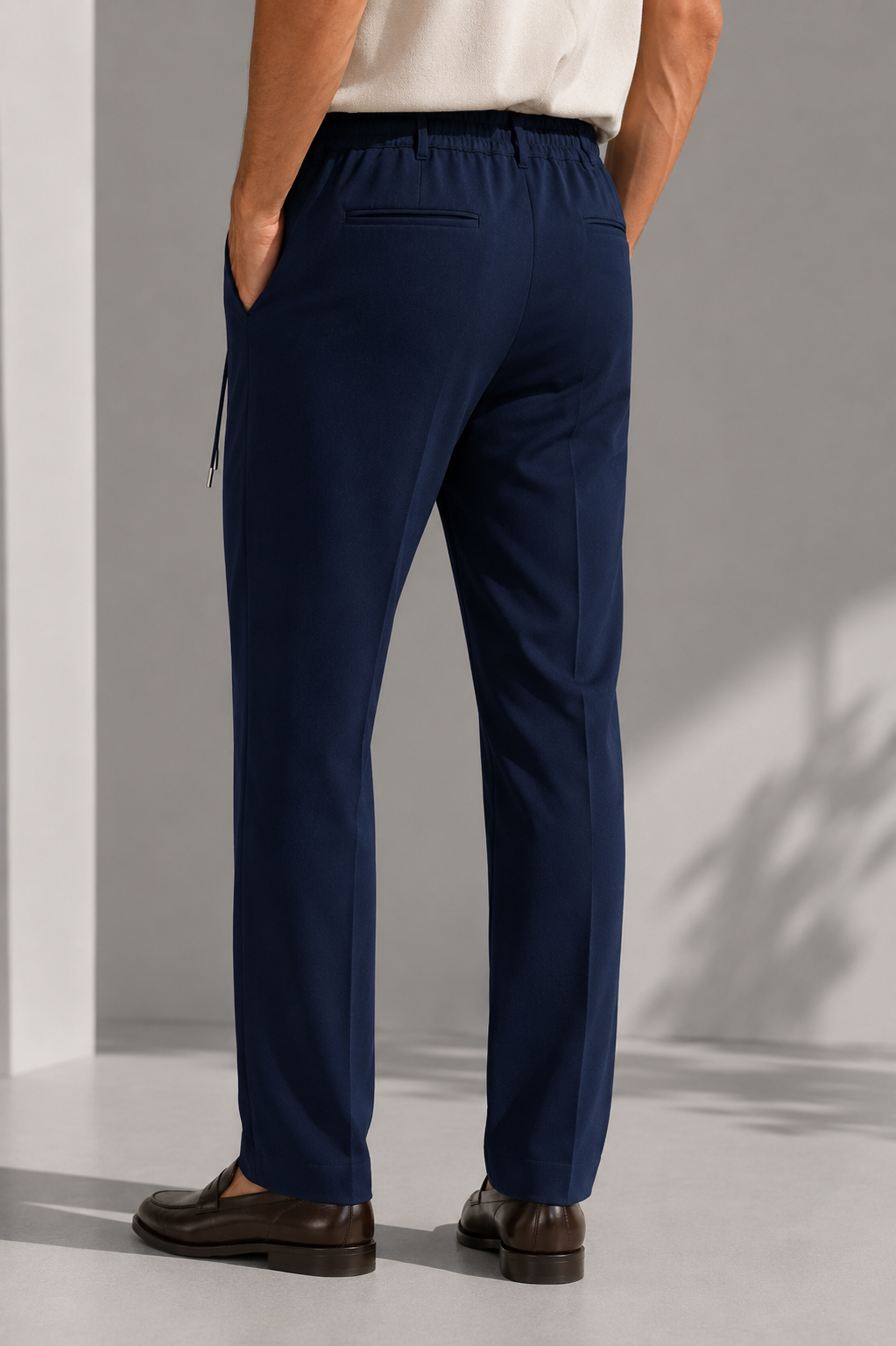Erkek Comfort Fit Lacivert Jogger Pantolon | Esnek Kumaş Günlük Rahat Kesim – 169DNGR