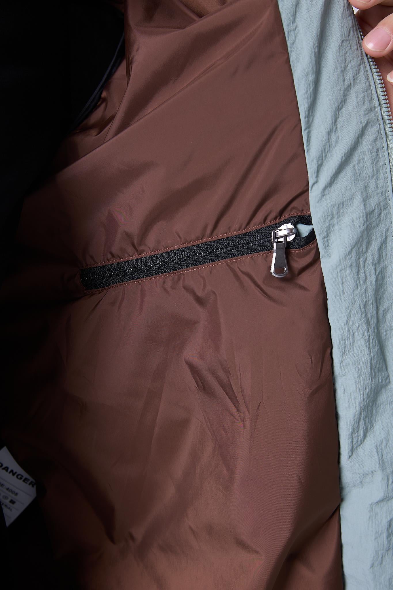 Erkek Kapüşonlu Paraşüt Kumaş Ceket Su yeşili 4005DNGR