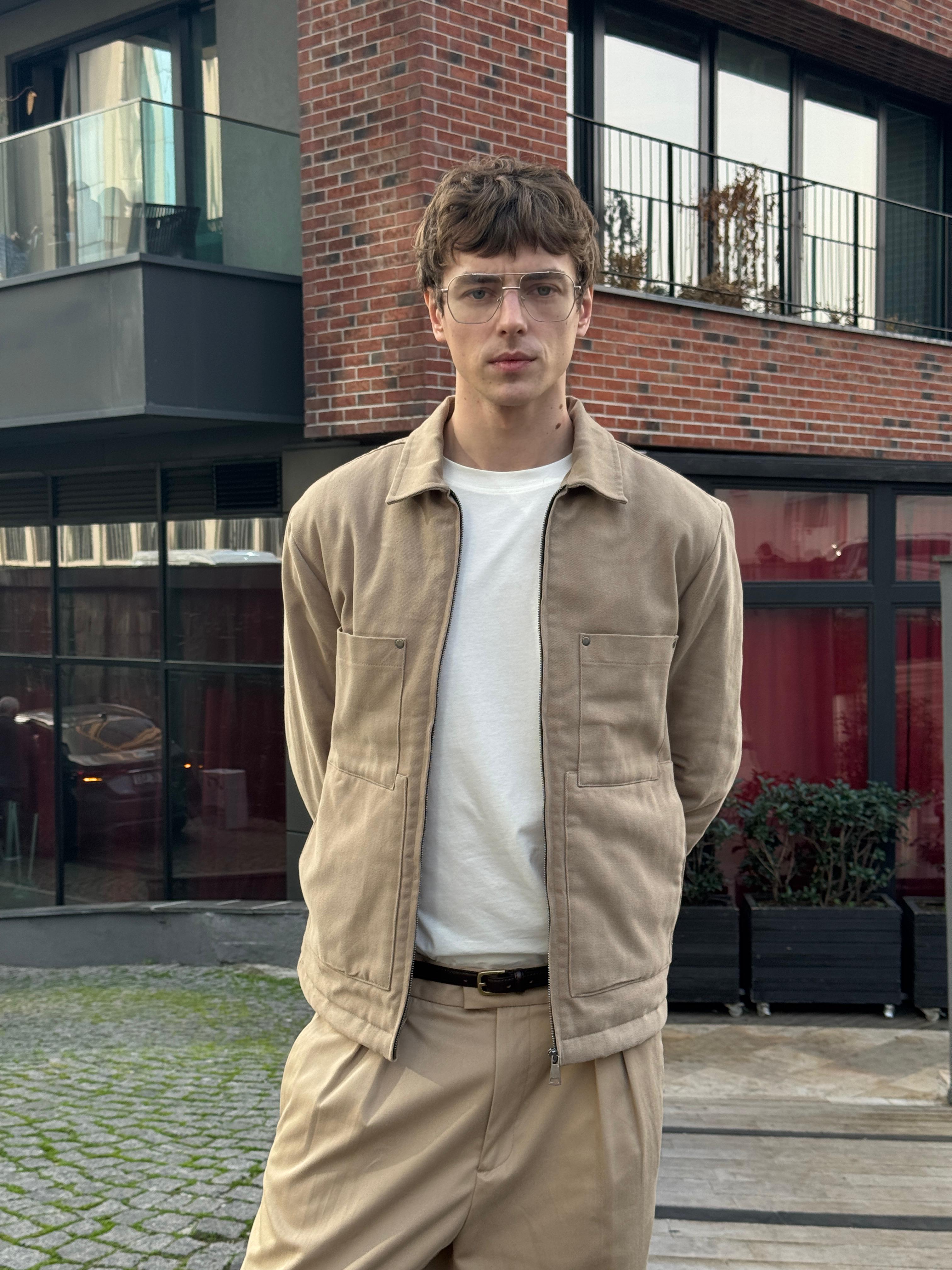 Erkek Pamuklu Mont Ceket Siyah 4109DNGR