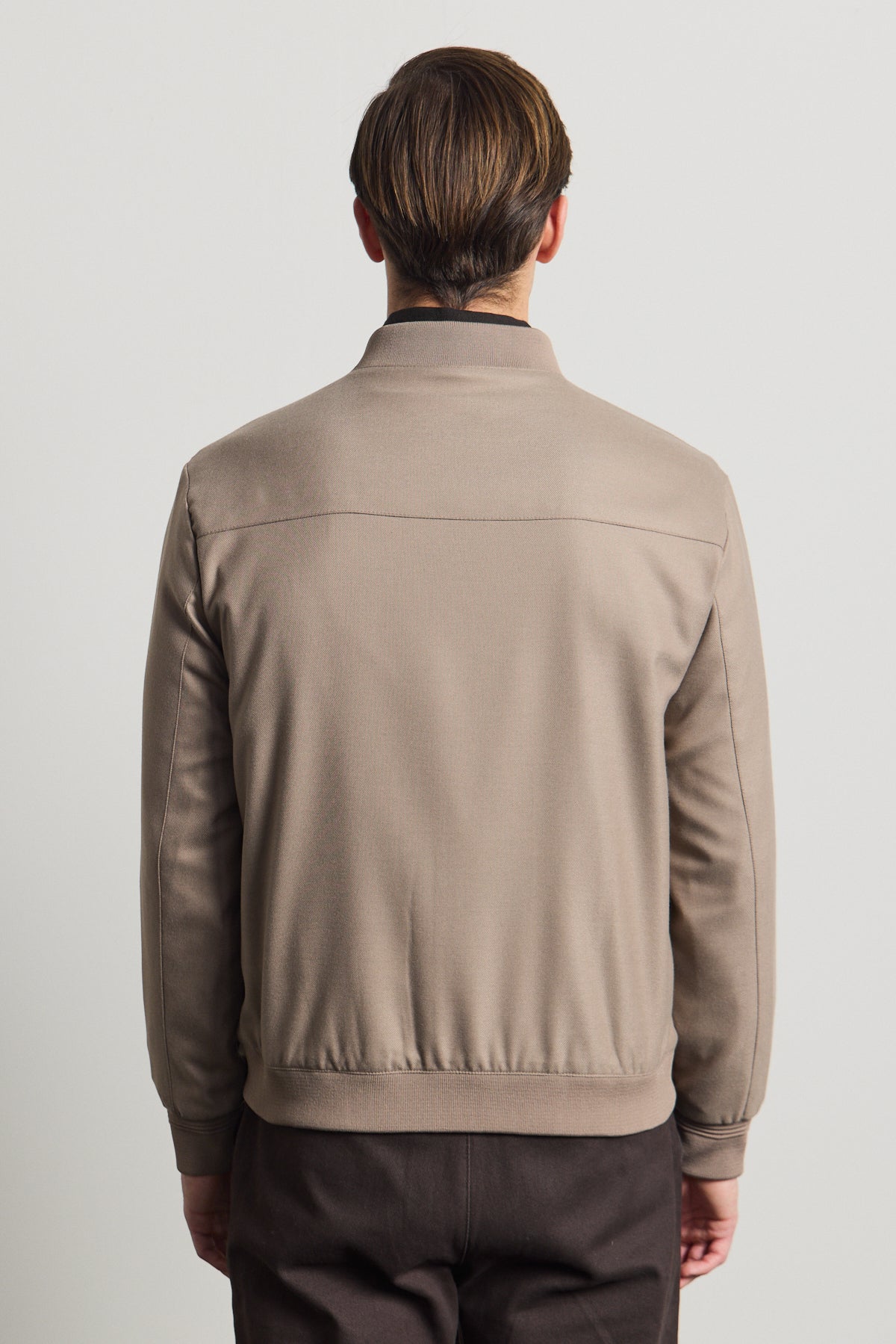 Erkek Poliviskon Özel Kumaş Ceket Bej