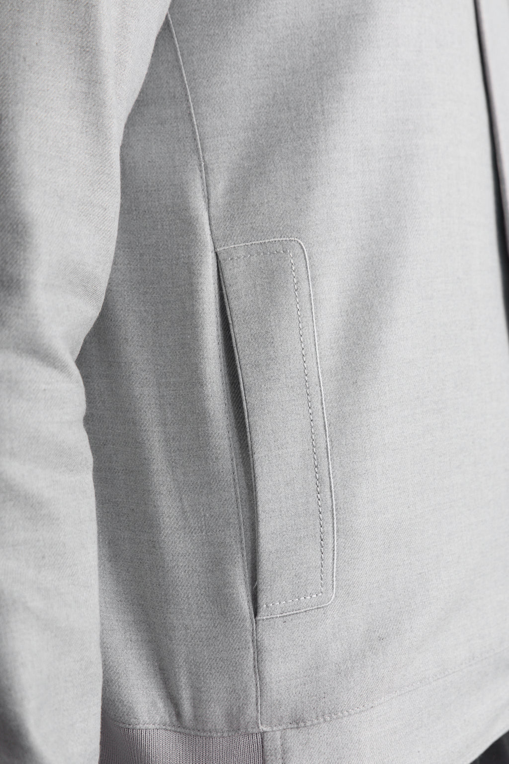 Erkek Poliviskon Özel Kumaş Ceket Gri