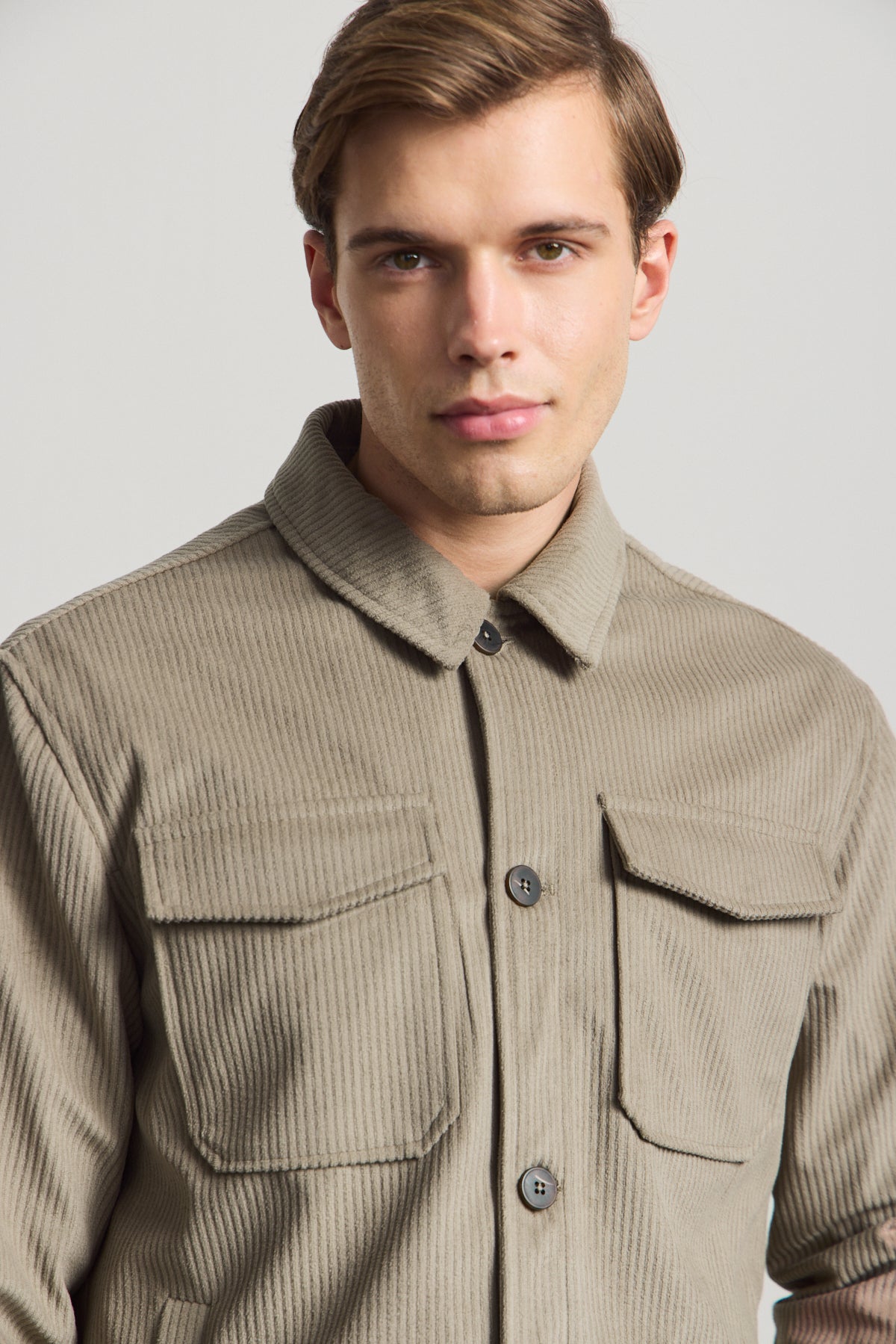 Erkek Premimum Kadife Ceket Bej 4229DNGR