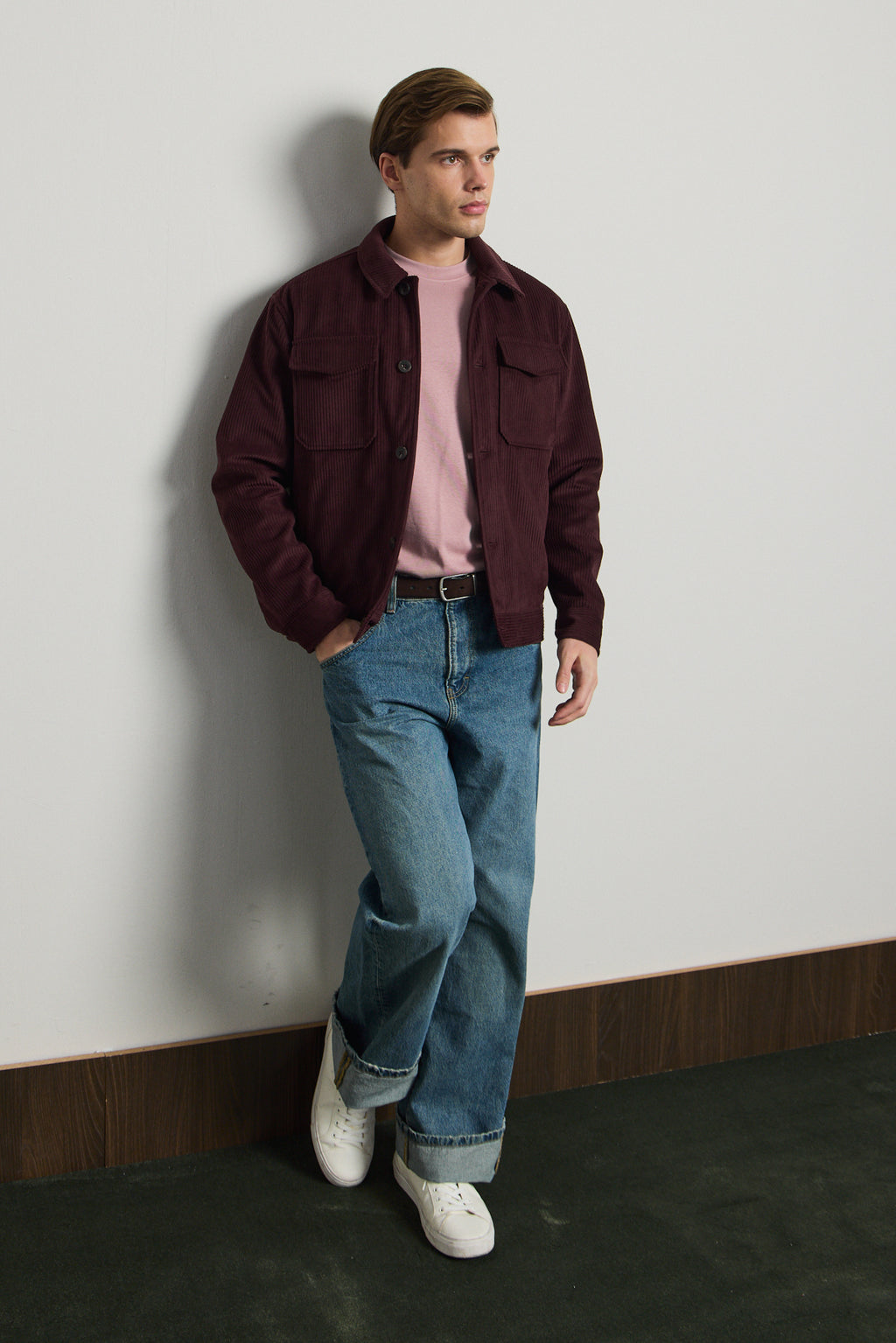 Erkek Premimum Kadife Ceket Bordo 4229DNGR