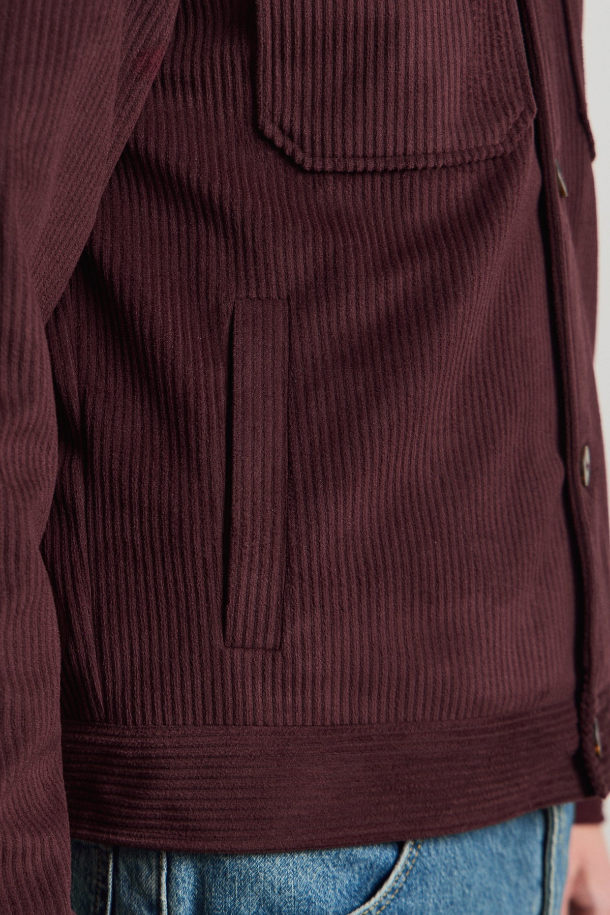 Erkek Premimum Kadife Ceket Bordo 4229DNGR