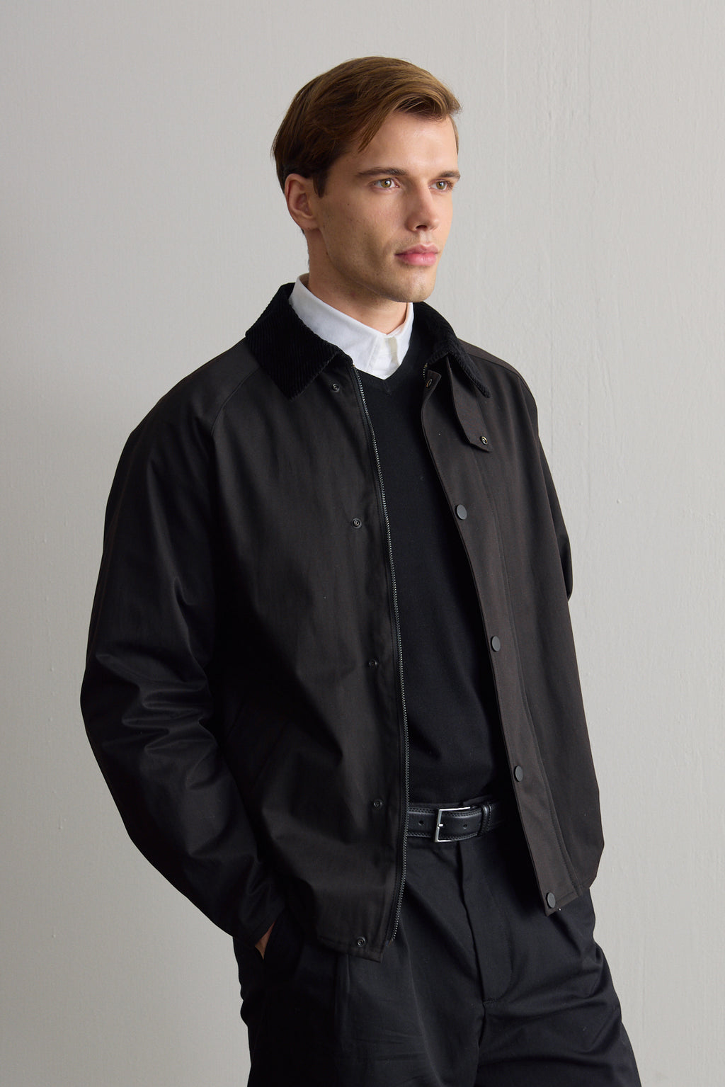 Erkek Premium Kadife Yaka Ceket Siyah 4231DNGR