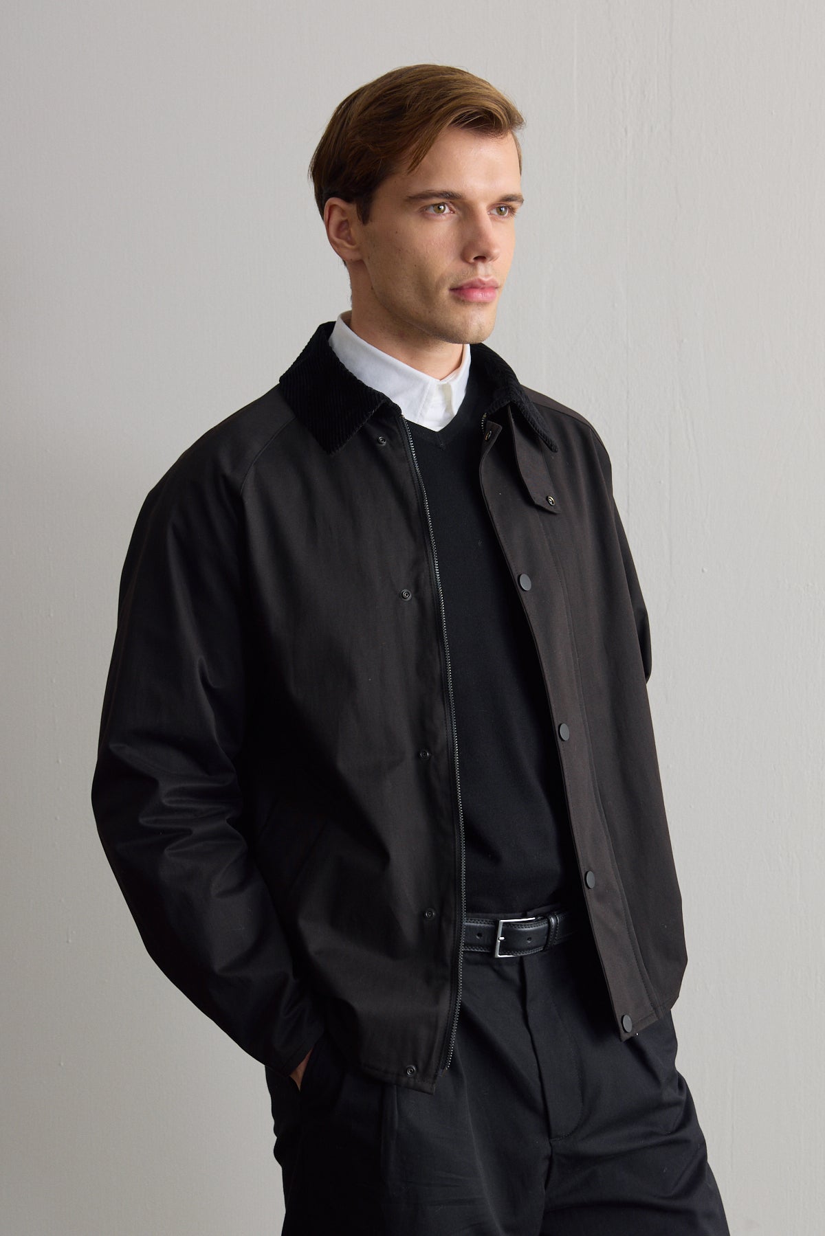 Erkek Premium Kadife Yaka Ceket Siyah 4231DNGR