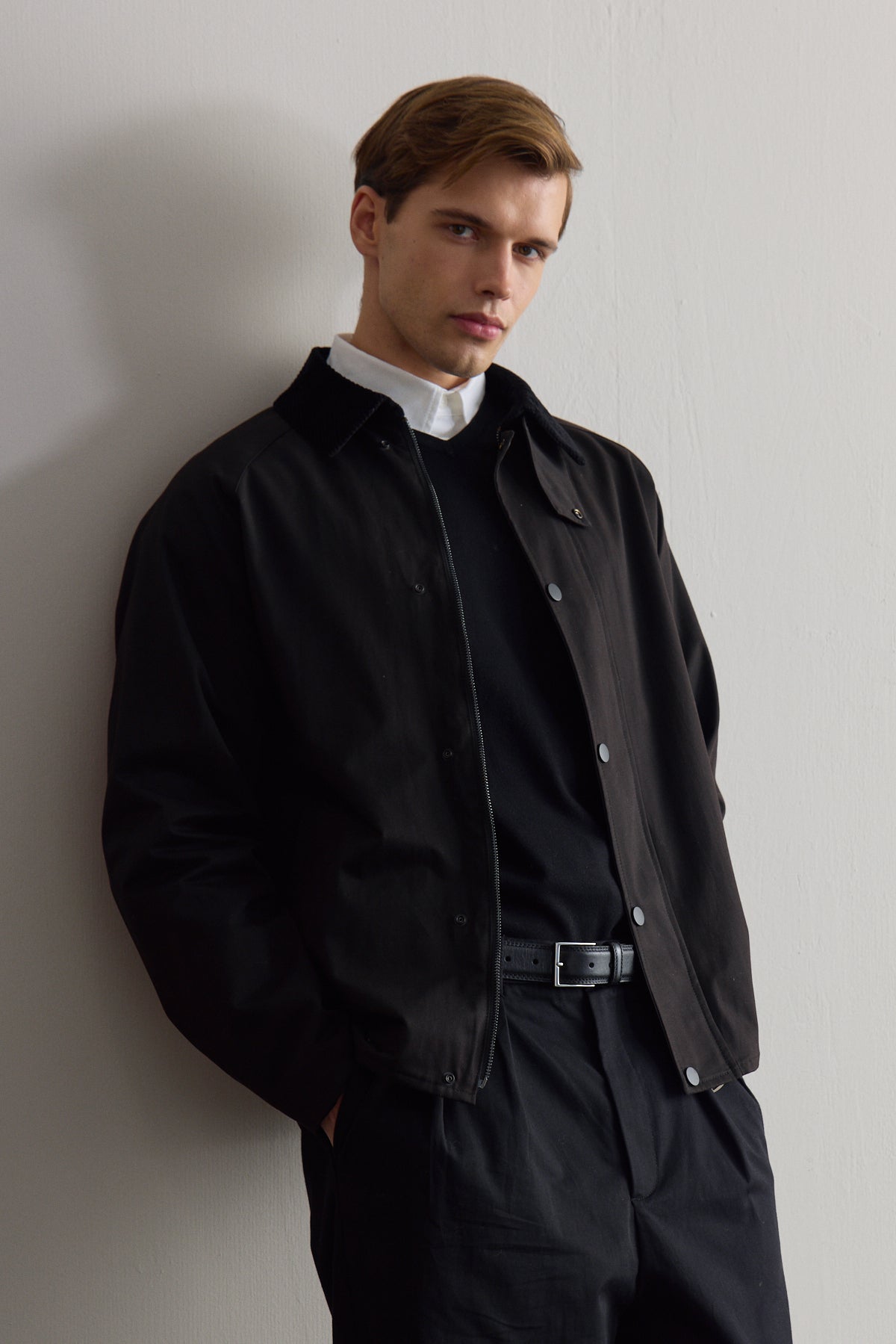 Erkek Premium Kadife Yaka Ceket Siyah 4231DNGR