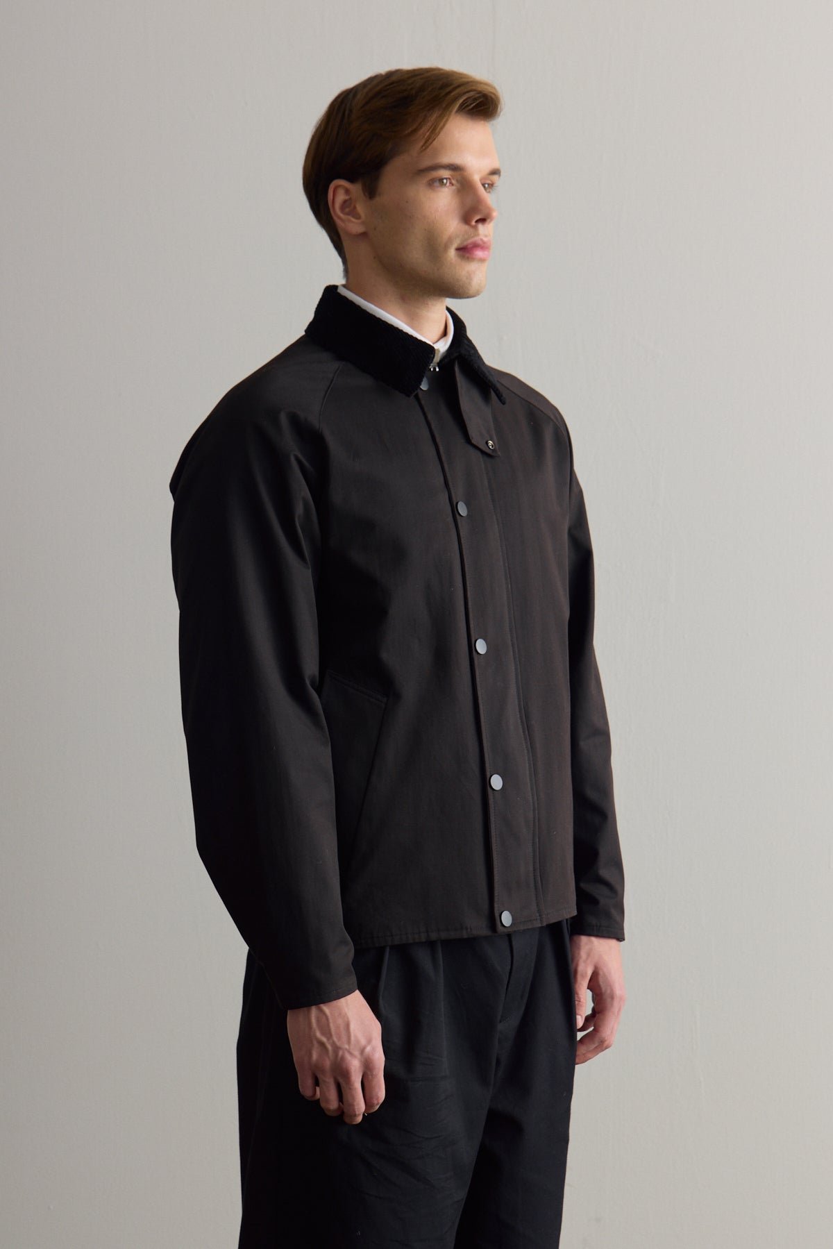 Erkek Premium Kadife Yaka Ceket Siyah 4231DNGR