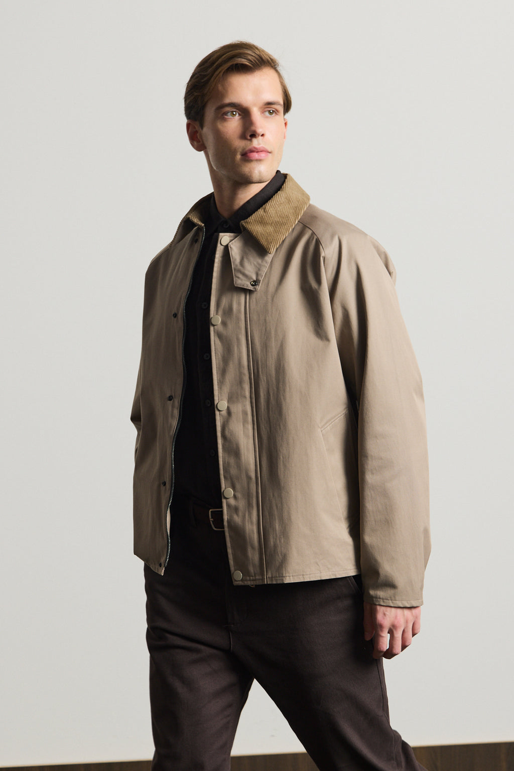 Erkek Premium Kadife Yaka Ceket Bej 4231DNGR