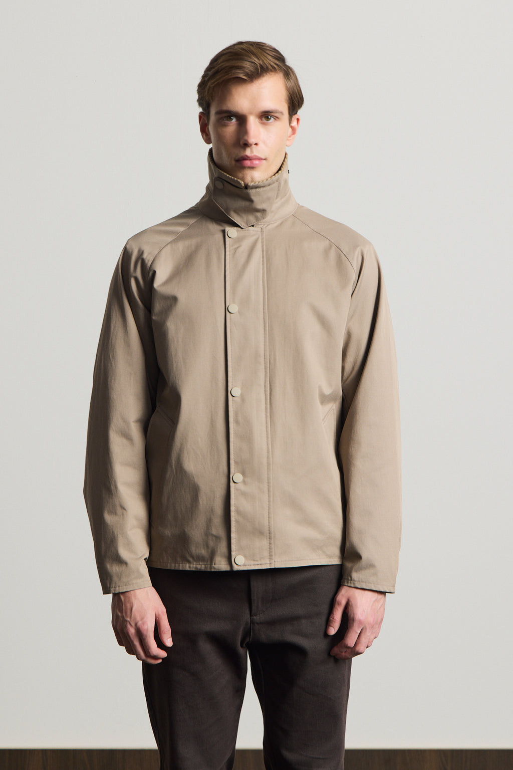 Erkek Premium Kadife Yaka Ceket Bej 4231DNGR