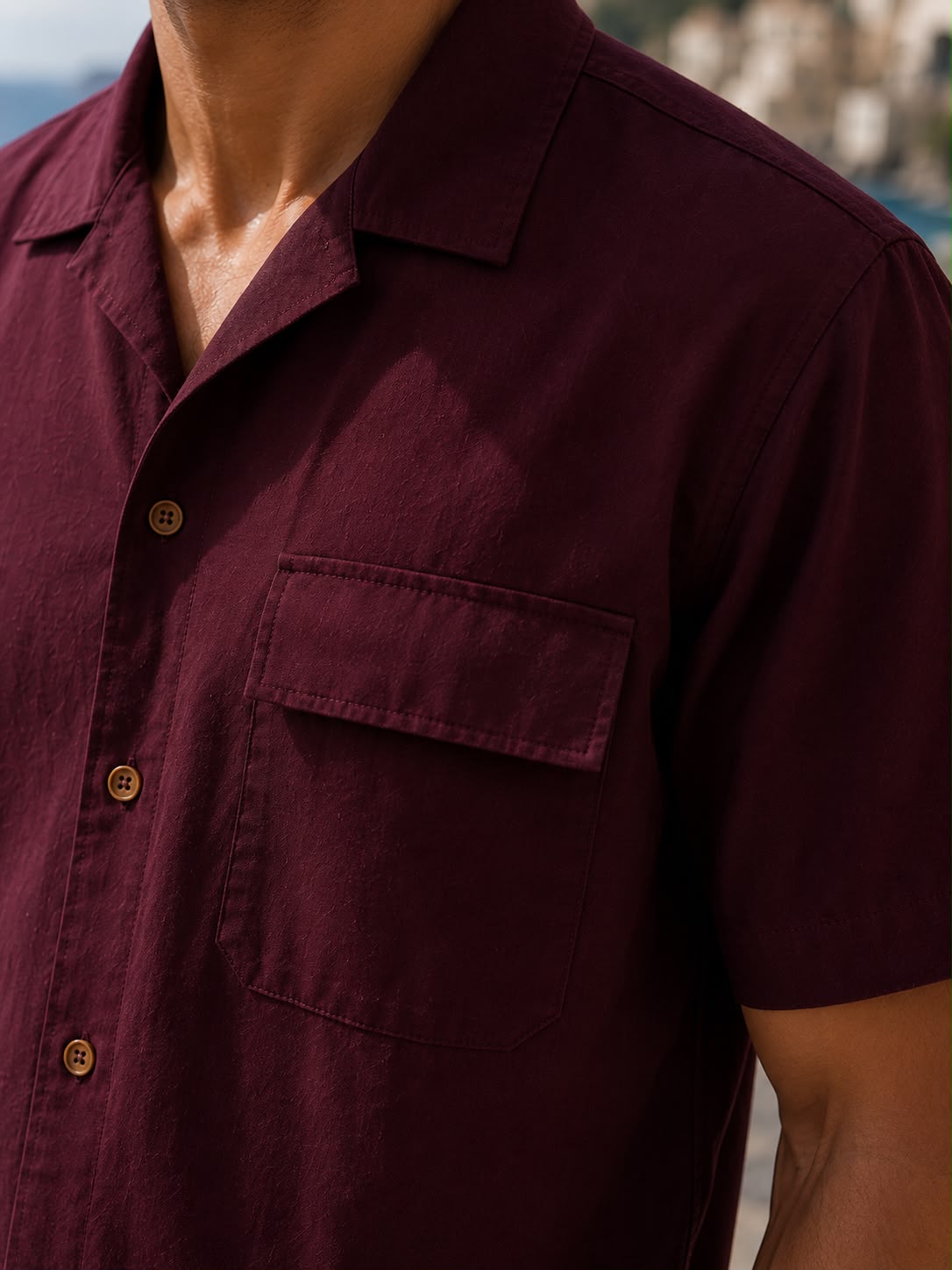 Erkek Premium Kumaş Modal Şort Slim Fit Takım Bordo 2018DNGR