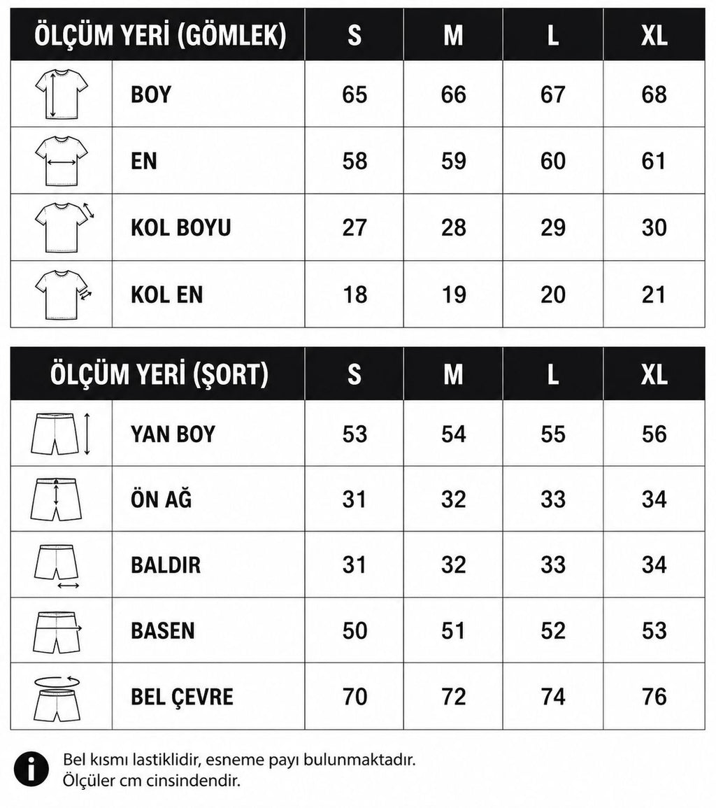 Erkek Premium Kumaş Modal Şort Takım Kahverengi 2018DNGR